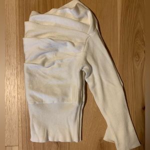 Cropped off the shoulder sweater